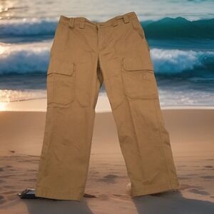 Duluth Trading Flex Fire Hose Standard Fit Cargo Pants Size 37x28 Camp Hiking